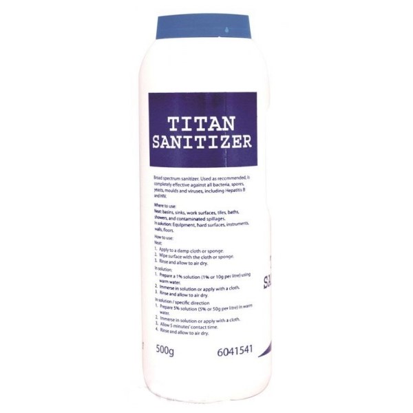 Titan Sanitizer Powder 12 X 0.5kg 