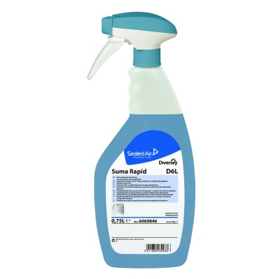Suma Rapid D6L -GLASS AND STAINLESS STEAL CLEANER 6X750ML