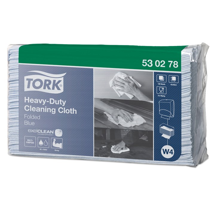 Tork Heavy Duty Cleaning Cloth 1ply blue