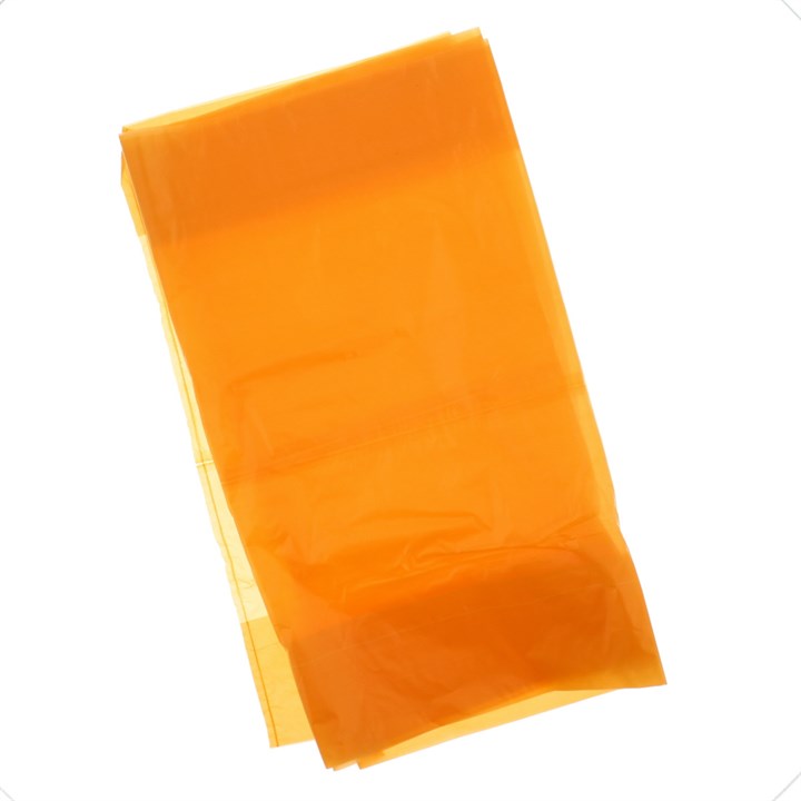 Orange Alginate Laundry Dissolvable Stitch Strip Bags 500 - 15X20X27 30MU