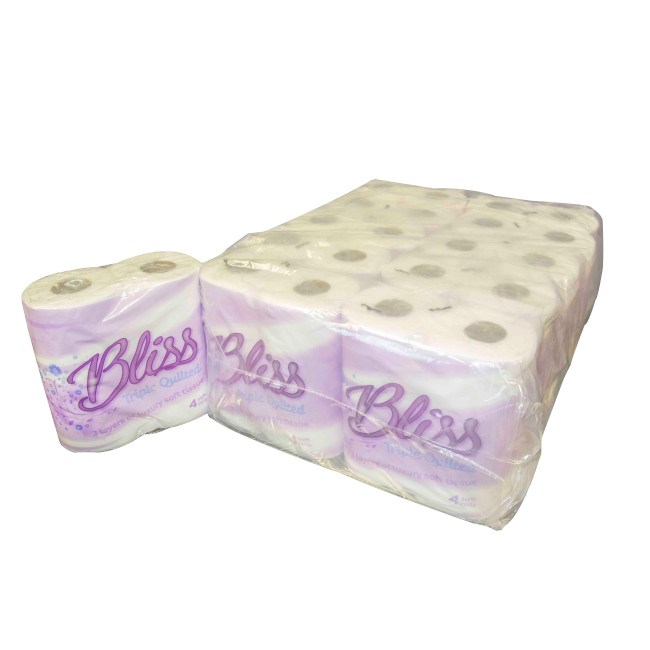 Bliss 3 Ply Triple Quilted Conventional Toilet Rolls