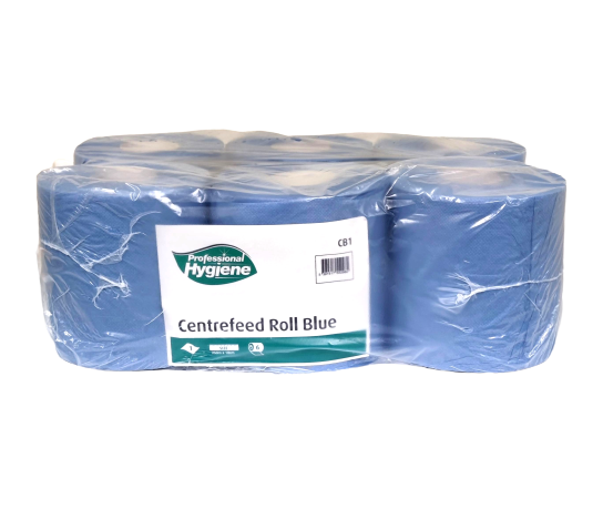 CENTREFEED BLUE 1PLY  CONTINIOUS ROLL