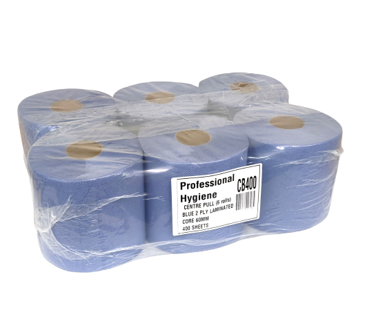 Centrefeed blue 2ply 400 sheets