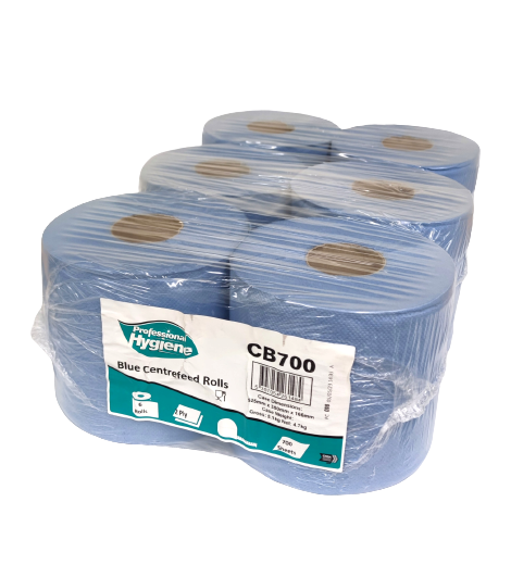 centrefeed blue 2ply 700 sheets