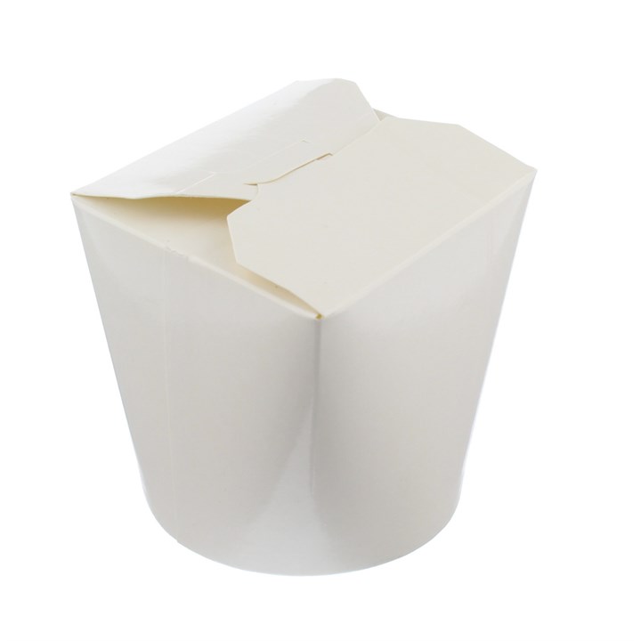 WHITE POLY COATED 26OZ WOK CONTAINER