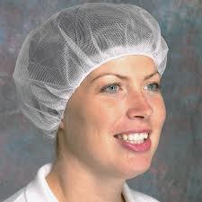 Hairnets White heavy grade on a ring 2x50 