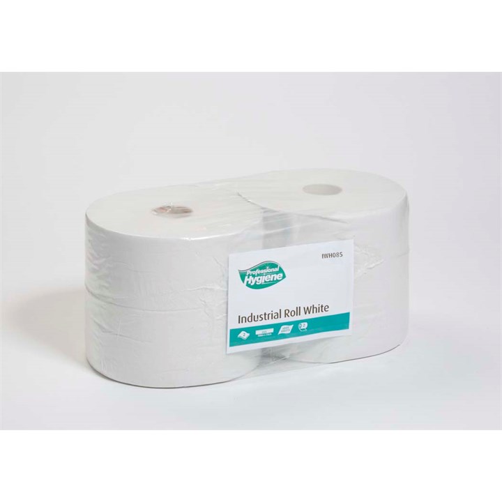 ECO INDUSTRIAL ROLL 2PLY WHITE