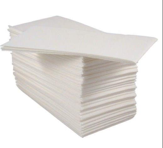 Ooops Professional 100 sheets 2 ply napkin 40 x 40 cm  WHITE 18 folded