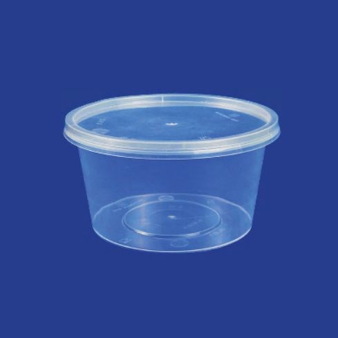 16oz Clear Microwave Container with Lid 500s
