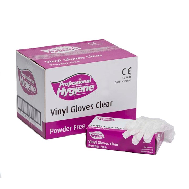 Professional Hygiene Vinyl Clear Powder Free Gloves