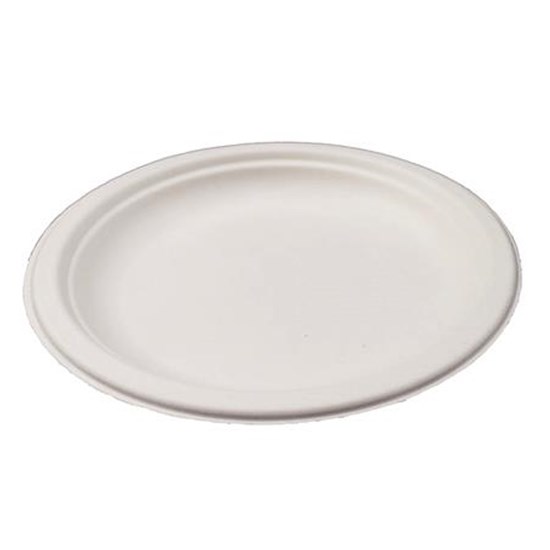 BAGASSE 9 WHITE DINNER PLATE