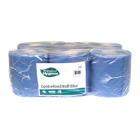 CENTREFEED BLUE 1PLY  CONTINIOUS ROLL