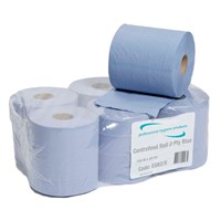 Centrefeed Blue Roll 2ply 6Rolls