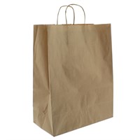 16X22X18 BROWN KRAFT PAPER BAG WITH PAPER TWIST HANDLES