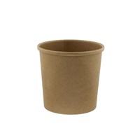 Professional Catering Kraft 12oz Soup cup  lid