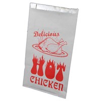 200X250X350 WHITE FOIL LINED BAG LARGE CHICKEN BQL