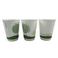 LEAFWARE 12OZ DOUBLE WALL COMPOSTABLE CUP PTD