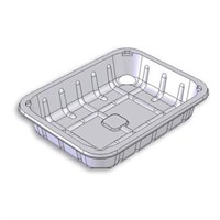 S4-45 CLEAR PADDED TRAY (L)220 (W)170 (H)45