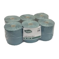 CONTINUOS ROLL TOWELS BLUE 200mt 6 ROLLS