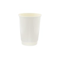 WHITE 8OZ DOUBLE WALL CUP