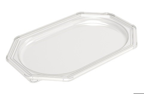 LARGE OCT. CLEAR PLATTER BASE 460x300x25mm