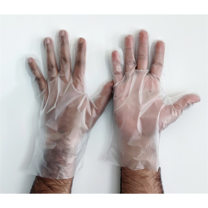 Synthetic Silky CLEAR Powder Free gloves Large 200