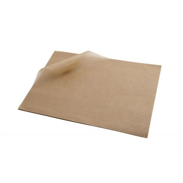 PLAIN BROWN GREASEPROOF SHEETS (L)350 (W)450MM