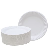 6" WHITE PAPER PLATE