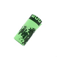 RECYCLABLE swing bin liners green with "earth" logo 13x25x30