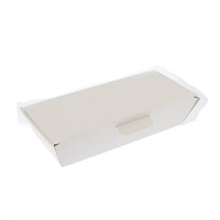 LARGE  WHITE FISH AND CHIP BOX NESTED 