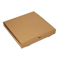 10" pizza box plain kraft brown